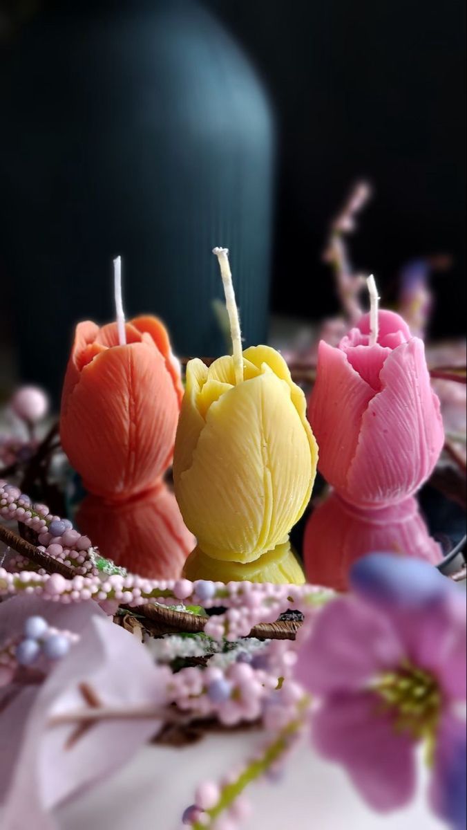 Rose Candle Sticks Bouquet 🌷🕯️
