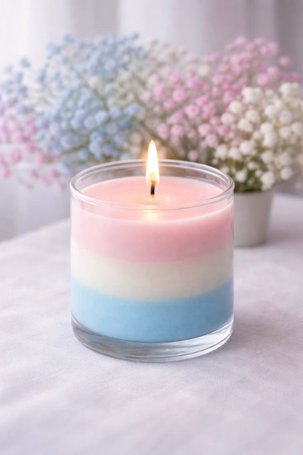 Multi colour Jar Candle