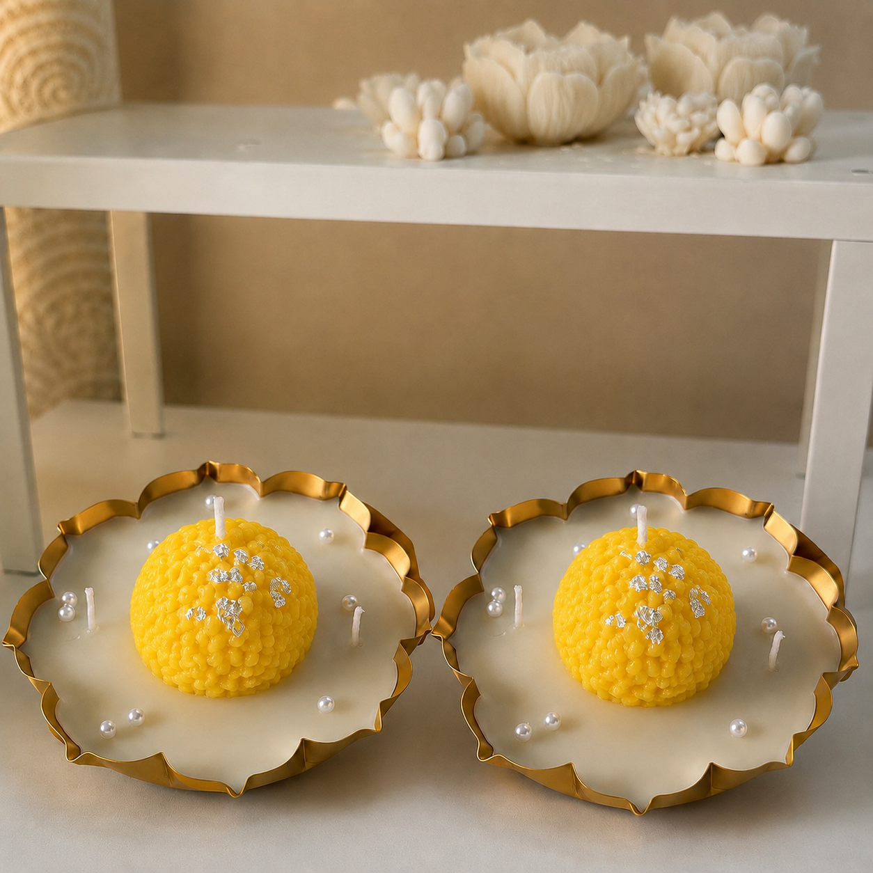 Laddoo Glow Urli Candle- One Pc