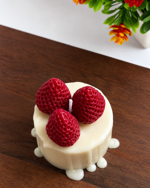 Strawberry Dessert Candle