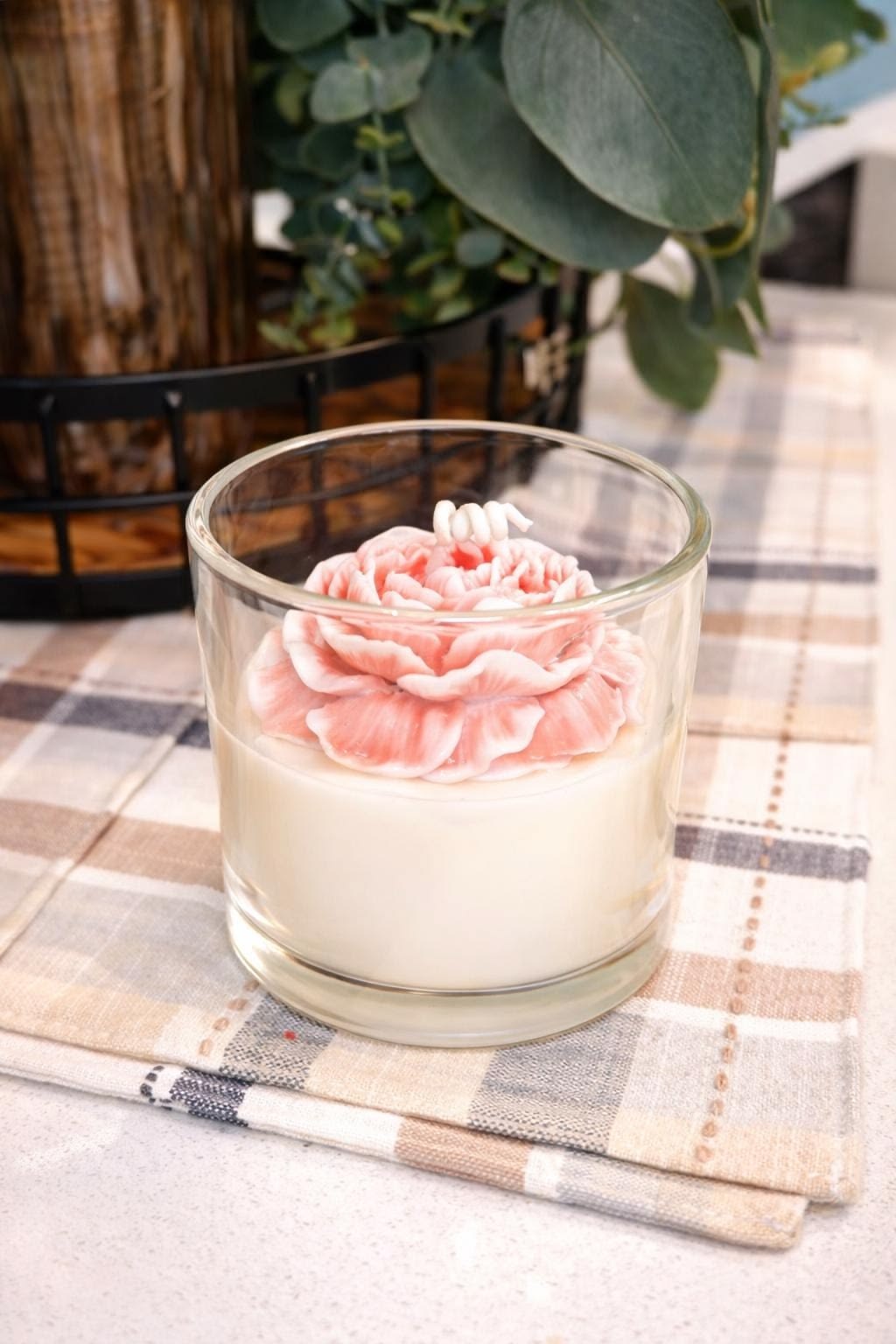 Rose Bloom Pastel Jar Candle