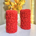 Rose Pillar Candle 🌹🕯️