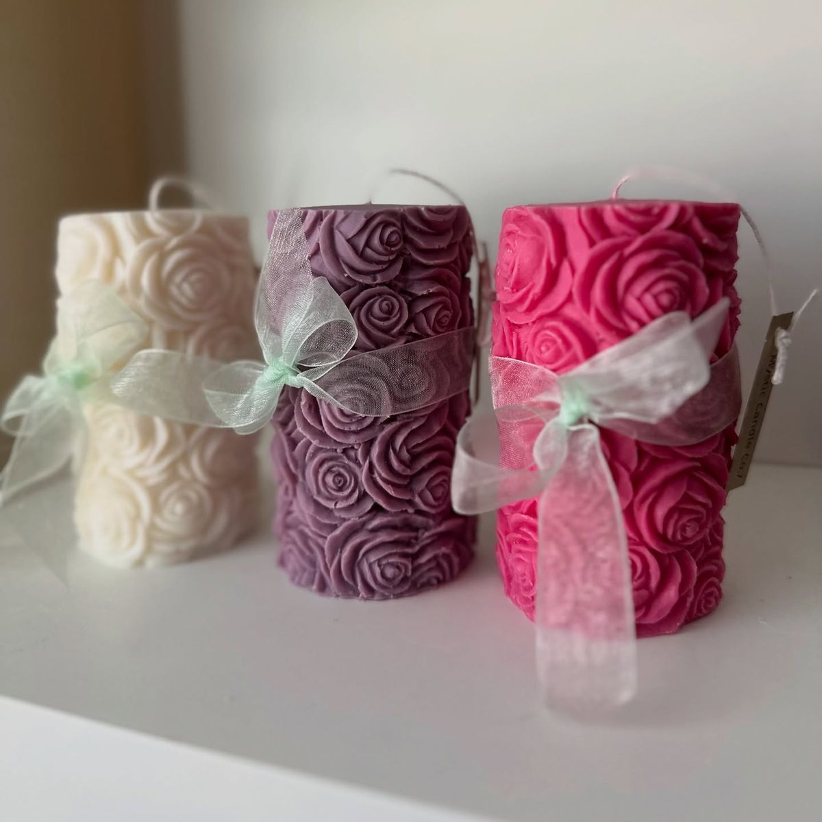 Rose Pillar Candle 🌹🕯️