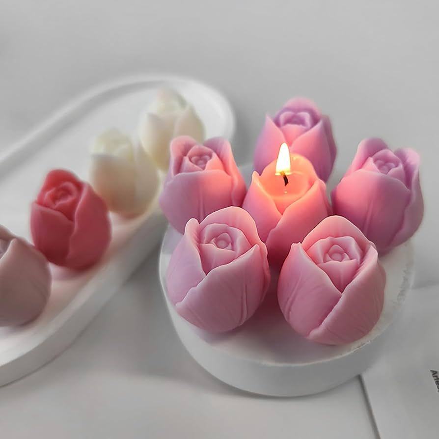 Rose Candle Sticks Bouquet 🌷🕯️