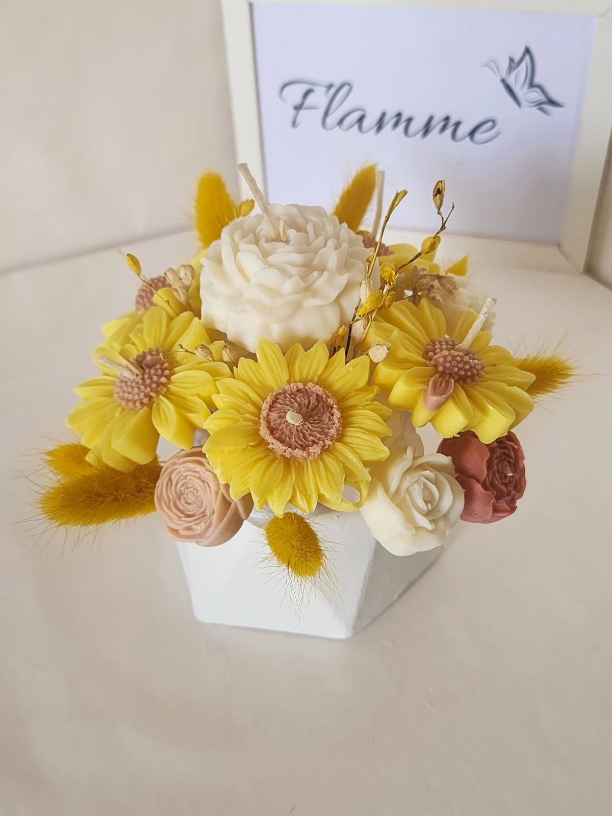 Blush Bloom Candle Bouquet