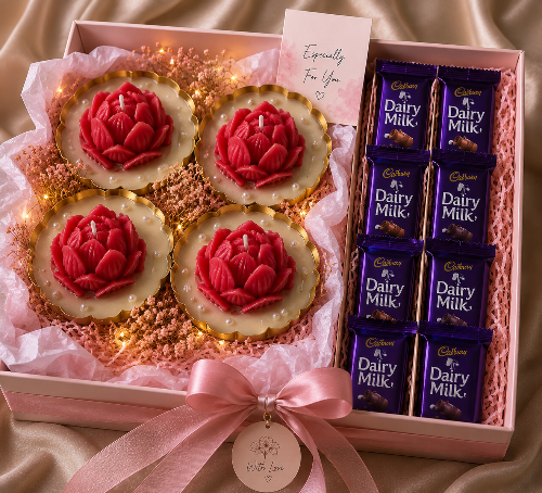 Urli Lotus Candle collection with Sweet chocolate