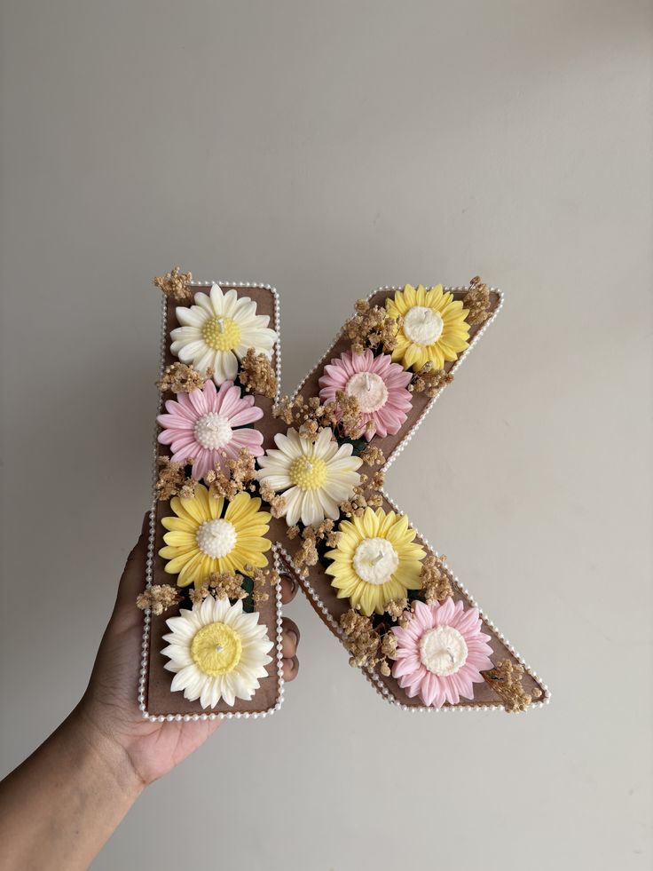 Daisy Delight Personalised Alphabet Candle Bouquet