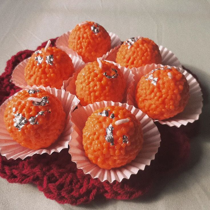Handmade Laddoo candle for Festival gifting