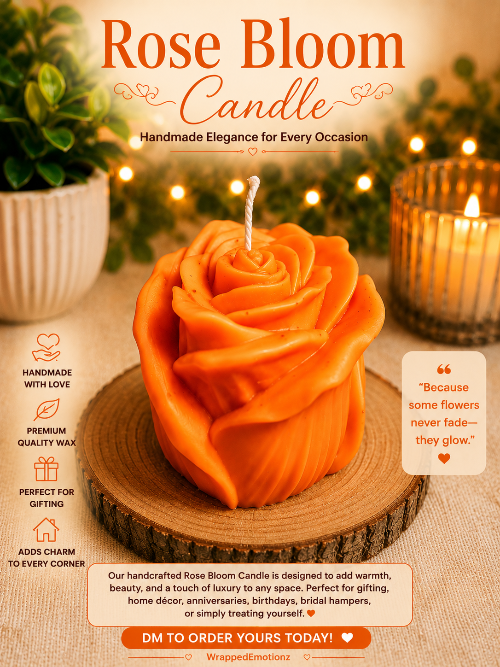 Rose Bloom Candle