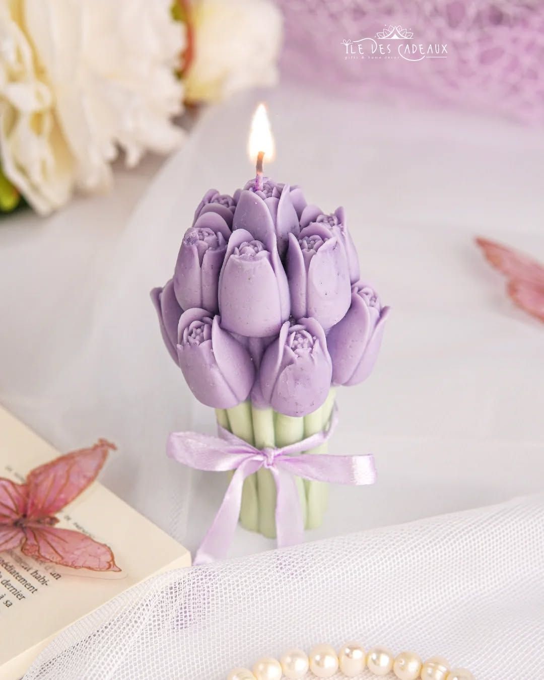 Tulip Bouquet Candle