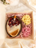 Handcrafted Coconut Shell Candle Gift Box