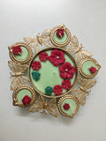 Gilded Butterfly & Floral Urli Candle – Handcrafted Festive centerpiece