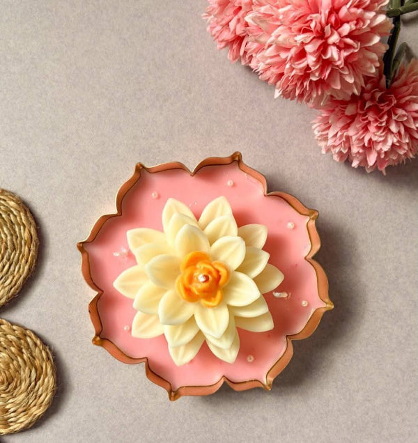 Handmade Lotus Flower Candle