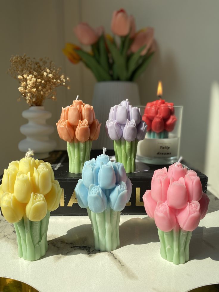 Tulip Bouquet Candle