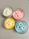 Plumeria flower candle on Jar