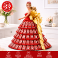 Cadbury Kitkat Chocolate Doll Bouquet – Handmade Chocolate Dress Gift for Birthdays & Special Occasions
