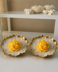 Golden Lotus Glow Candle Pair