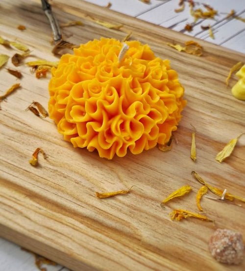 Marigold Glow Urli Candle
