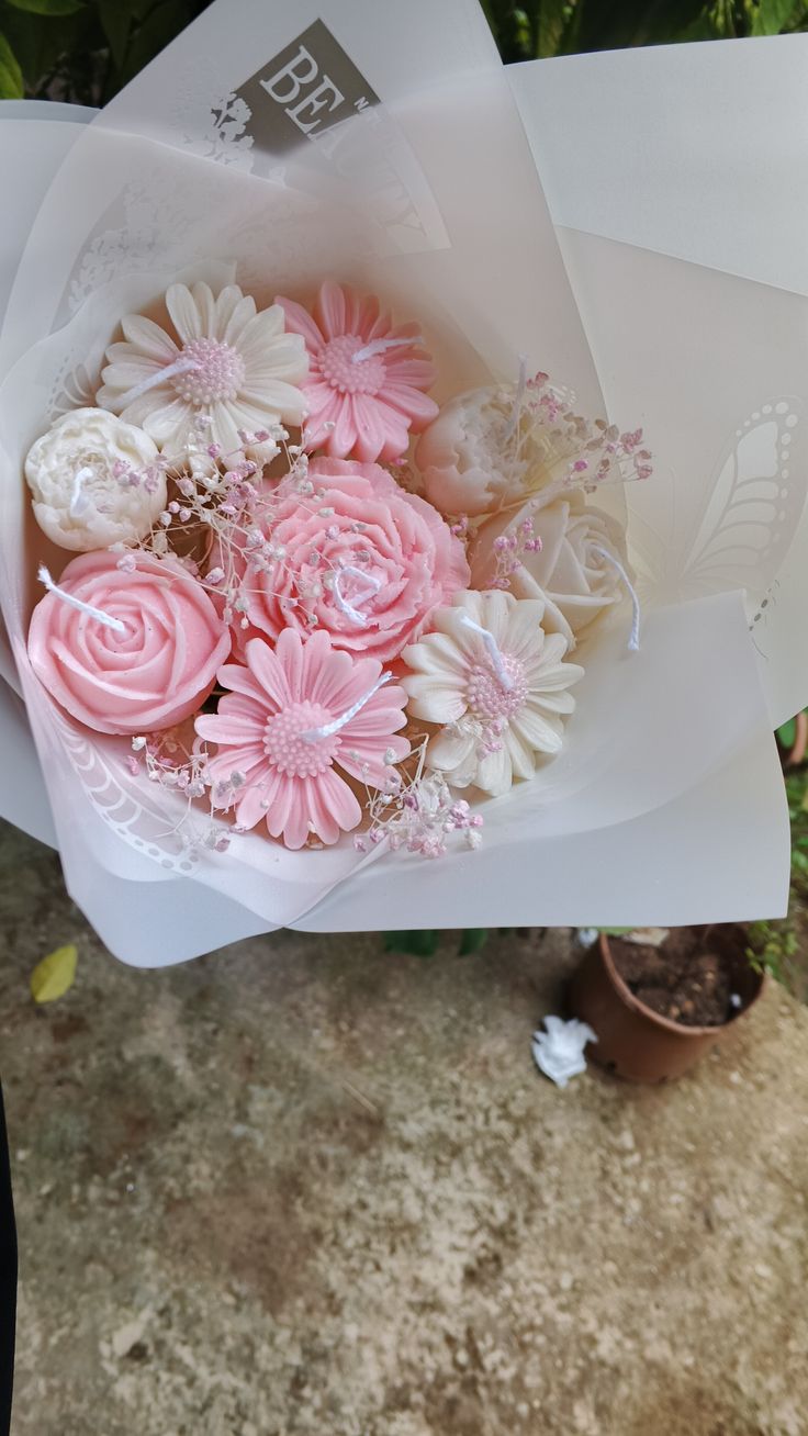 Fragrant Floral Candle Bouquet