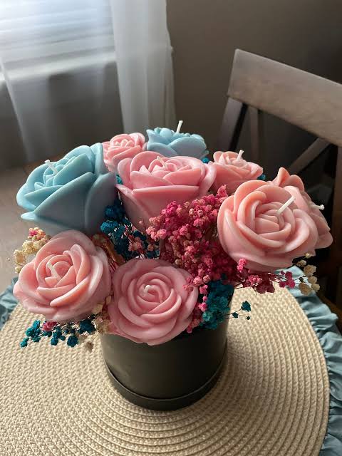 Pastel Rose Bloom Arrangement