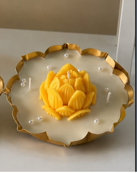 Lotus Glow Urli Candle